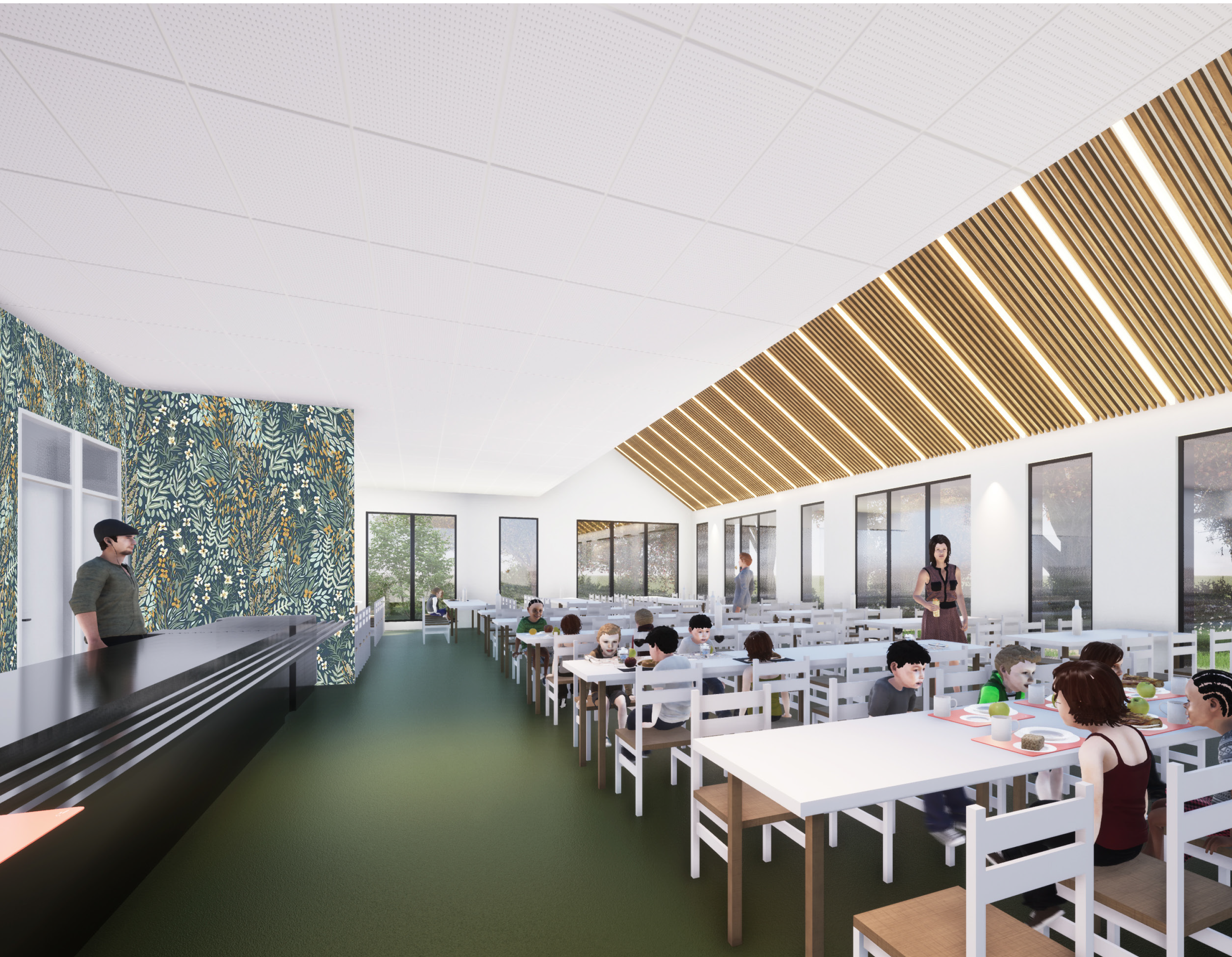 Aménagement restaurant scolaire | cabinet architecte paris | Architecte 77 | construction batiment architecte