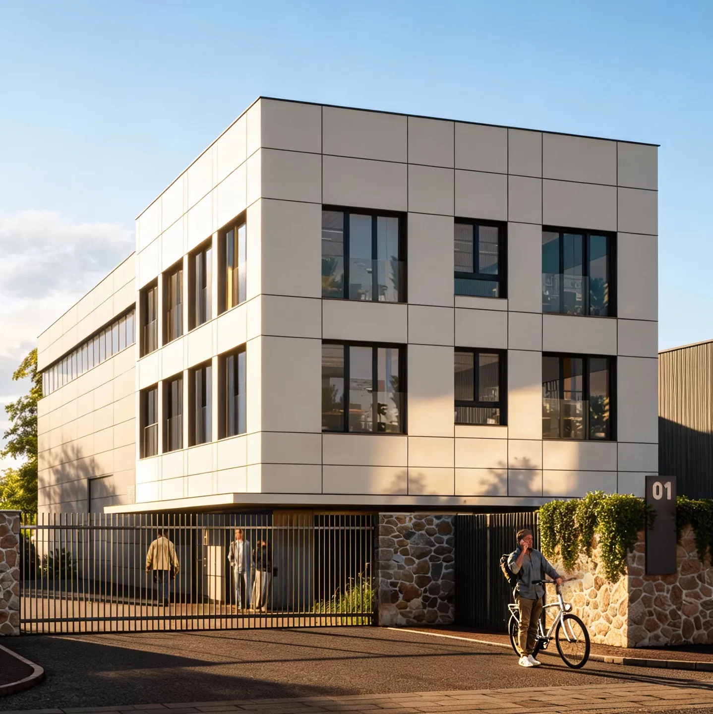 architecte bâtiment d’activité Chalifert, construction bâtiment professionnel Seine-et-Marne, architecte locaux professionnels 77, bâtiment entreprise BTP, conception entrepôt et bureaux, architecte tertiaire, bâtiment d’activité avec logement de fonction, EFi Studio architecte, construction bâtiment artisanal, architecte entreprise paveur.